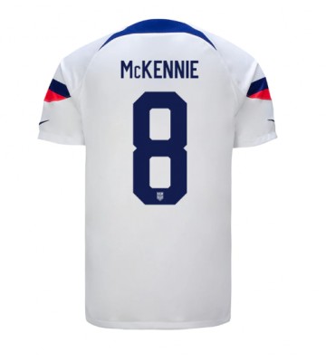 Forenede Stater Weston McKennie #8 Hjemmebanetrøje VM 2022 Kort ærmer